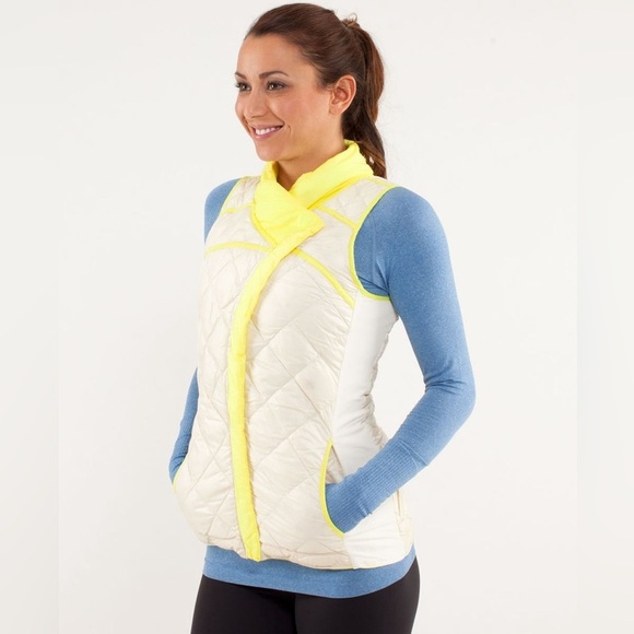 Lululemon What The Fluff Vest Clarity Yellow Rare - Picture 6 of 17